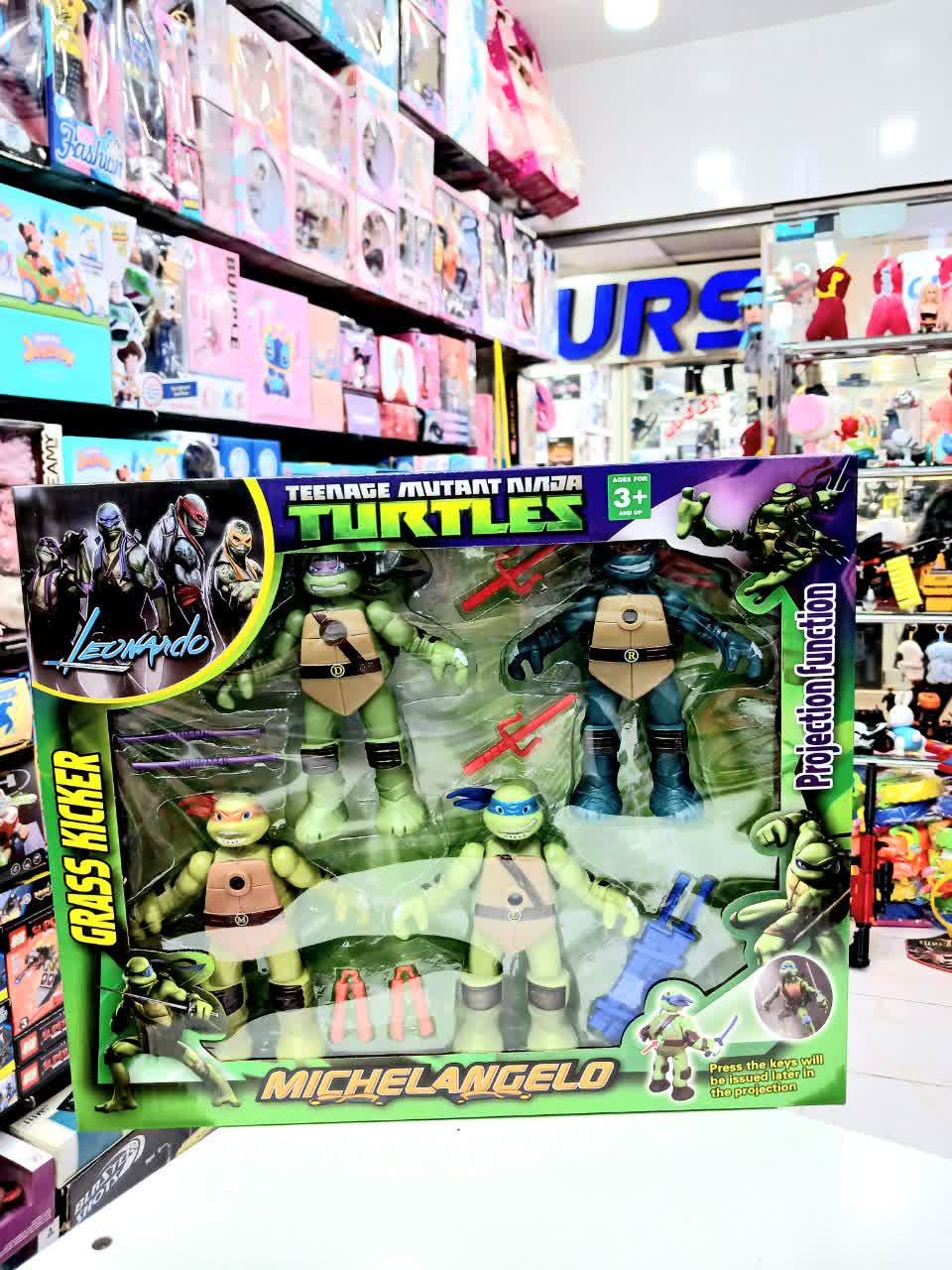 اکشن فیگور۴ عددی طرح لاک پشت های نینجا